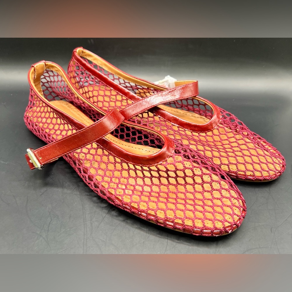 Funky Monkey- Red Mesh Women's‎ Shoes, New, Size:10